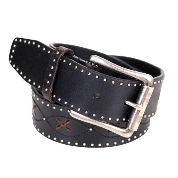 DARK BROWN GENUINE LEATHER 1 3/8\